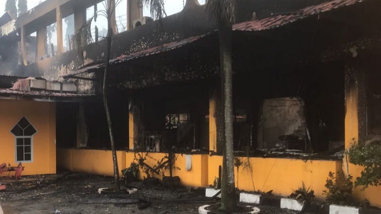 disnakertrans-pekanbaru-dilahap-jago-merah,-polisi-pastikan-penyebab-kebakaran