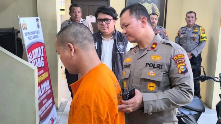 gagal-intimidasi-dan-gondol-motor-korban,-residivis-di-pekanbaru-babak-belur-dihajar-masa