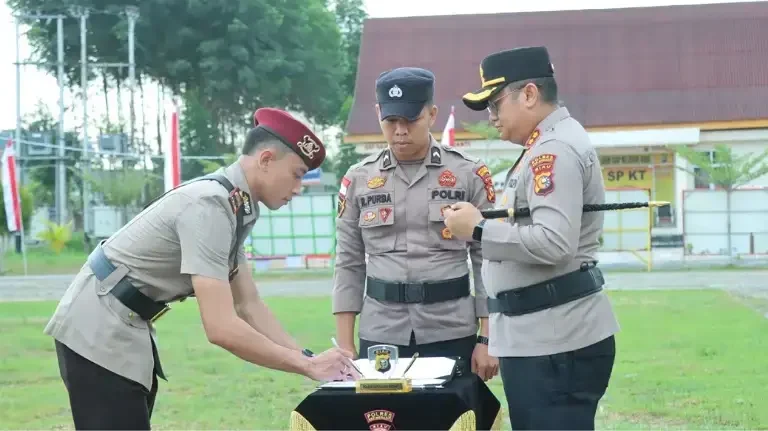 tiga-pju-polres-meranti-sertijab,-ini-pesan-kapolres